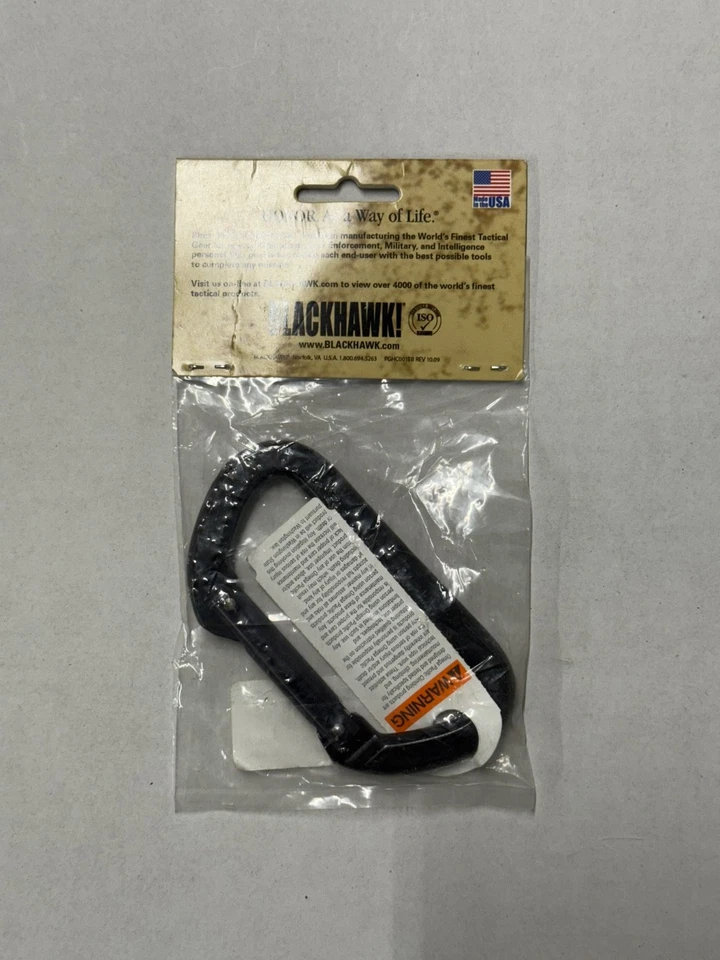 NUEVO Mosquetón de aluminio sin bloqueo BlackHawk negro 98NC00BK Foto 2 de 3