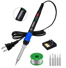 Soldering Iron Kit, 90W LED Digital Solder Kit with 60 Watts, 90w 9-in-1