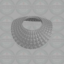 Chainmail neck armor custom piece for 1:18 1:...
