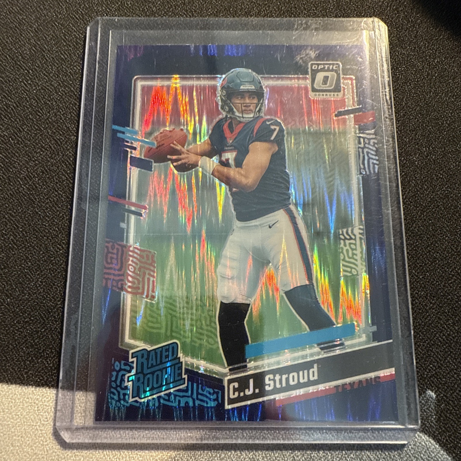 2023 Panini Donruss Optic - Rated Rookie C.J. Stroud #244 Purple Shock Prizm RC