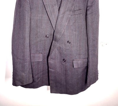 Vintage Canda C&A Wool Blend pin stripe suit jacket