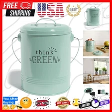 Compost Bin for Kitchen Counter - 1.2 Gallon Countertop Composter with Extra ...