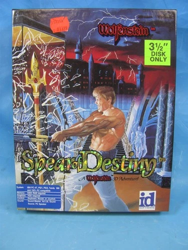 VINTAGE 1992 Wolfenstein 3D: Spear Of Destiny - Big Box Edition (PC 3.5 IBM)