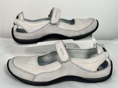 Ecco Yarrah Mary Jane Schuhe UK 5 EU 38 Receptor Technology Weiß Leder Pumps