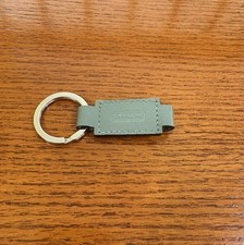 Coach Leather Vallet Keychain Detachable Key Ring w/ Snap Sage
