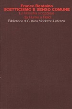 Scetticismo e senso comune - Franco Restaino (Laterza) [1974]