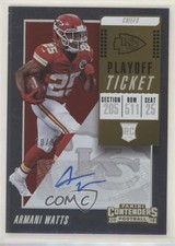 2018 Panini Contenders Rookie Playoff Ticket 10/99 Armani Watts #178 Auto s3g