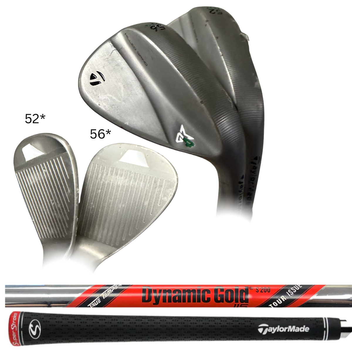 TaylorMade Raw Finish Milled Grind 4 52* & 56* Standard/High
