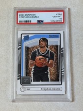2024-25 Panini Donruss Rated Rookie Stephon Castle #244 PSA 10 Spurs NBA