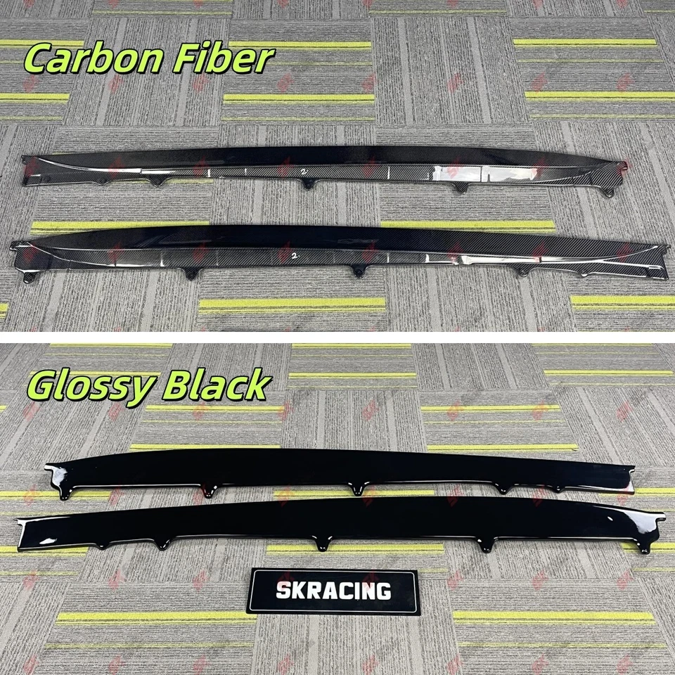 真品碳纤维侧裙侧裙唇罩适合捷豹 F 型 2014-2020 — 第 2/4 张图片