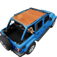 JL Top Sun Shade Roof Compatible with Jeep Wrangler 2 or 4 Door 2018 to 2023 ...