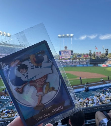 Los Angeles Dodgers x One Piece Promo Card Monkey D. Luffy Don!!! Mint Condition