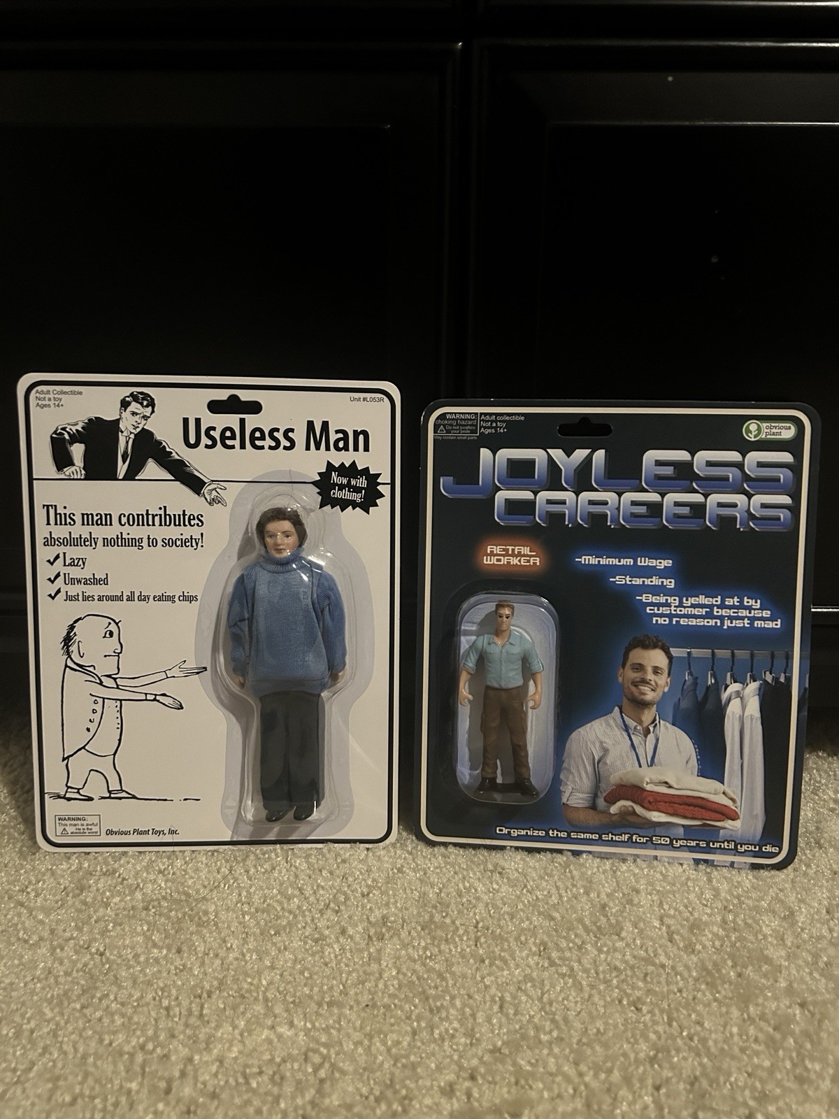 Obvious Plant Useless Man And Joyless Careers Figures Art Toy Collectibles