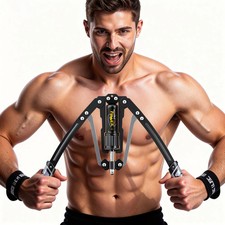 22-440 lbs Hydraulic Power Twister Arm Trainer Chest Expander Fitness