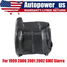 For 1999 2000 2001 2002 GMC Sierra Passenger Lean Back Top Seat Cover Dark Gray
