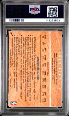 1993 Action Packed Hall of Fame - Larry Bird #17 for sale online