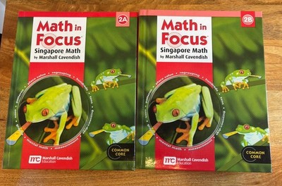 Math in Focus: Singapore Math: Student Edition, Book A & B Grades 2 LIKE NEW