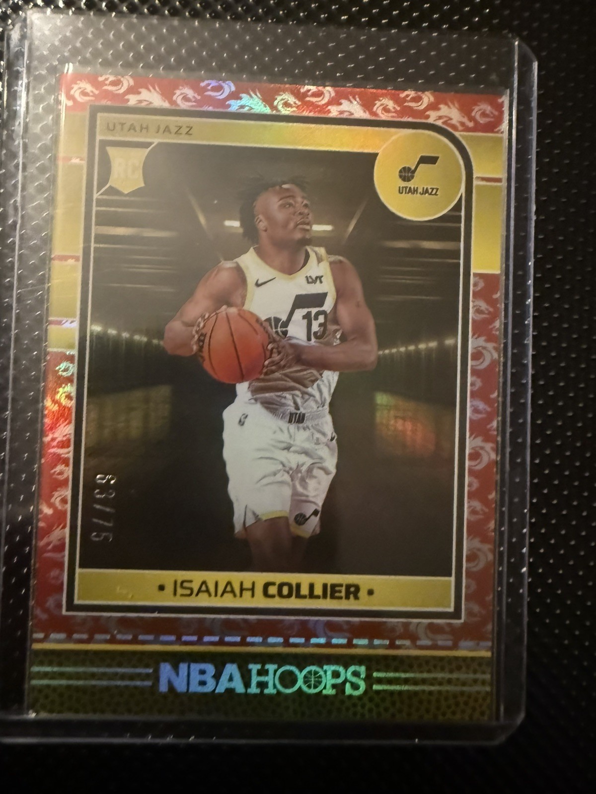 Isaiah Collier 2024-25 Panini NBA Hoops Rookie Dragon Year 14/75 RC #259