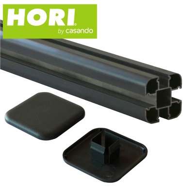 HORI Rhombus-Style WPC Pfosten Sichtschutzzaun Stecksystem Zaun Garten