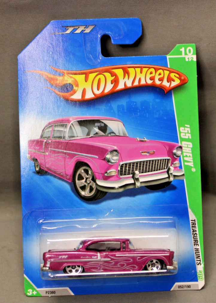 2009 HOT WHEELS MINT ON CARD TREASURE HUNT SERIES 1955 CHEVY BELAIR o