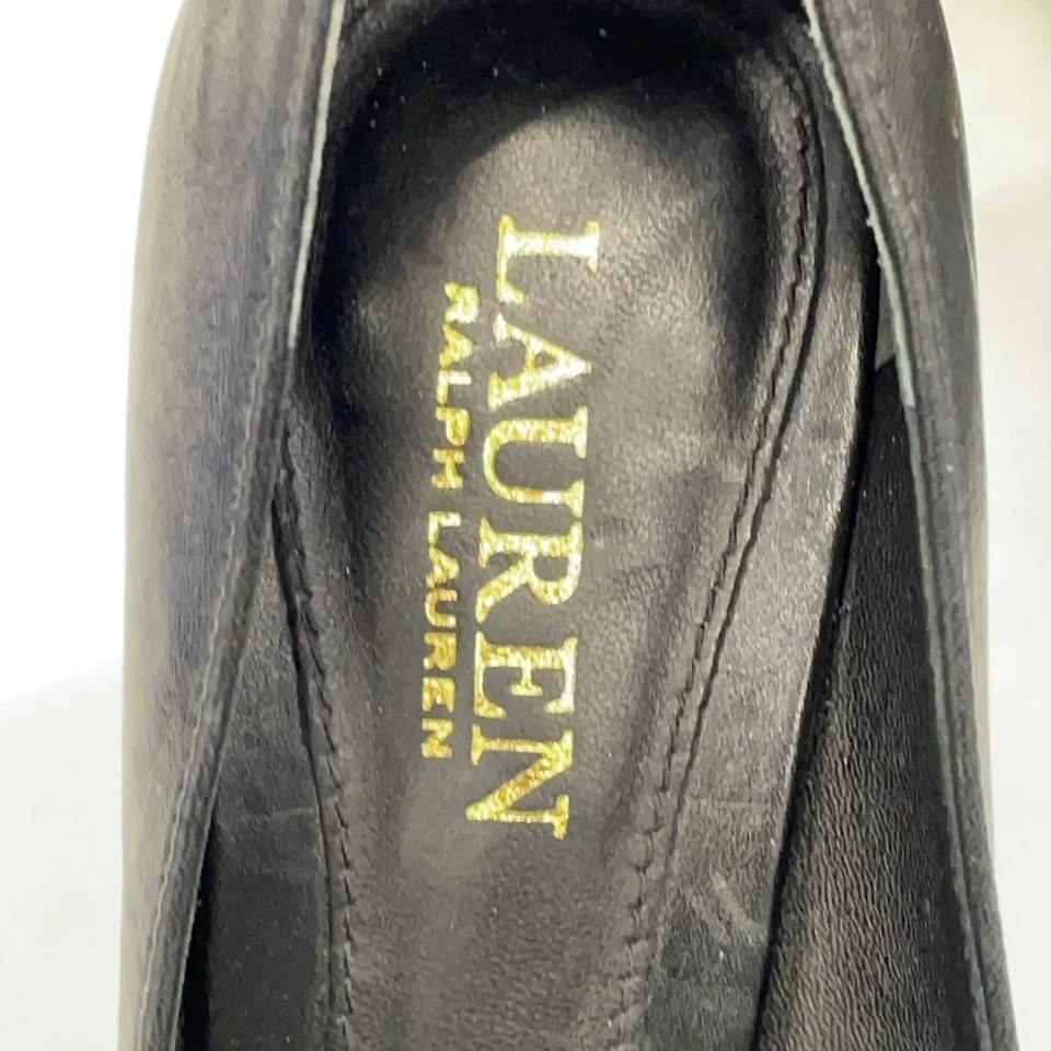 Lauren Ralph Lauren, escarpins, taille : 35 1/2, noir, cuir, femmes #ajq - Photo 4/4