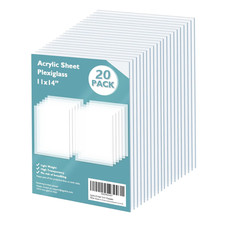 Plexiglass Sheets Acrylic Sheets 20 Pack of 11X14 0.04 Thick Clear Plastic Cas