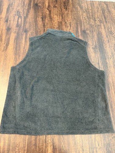 Columbia Fleece Full Zip Vest Mens Sz 3X Gray Sleeveless Zip Pocket Sportswear - Picture 6 of 7