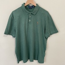 Polo Ralph Lauren Polo Shirt Mens XL Short Sleeve Green Pony Logo Preppy