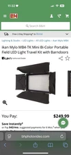 On-Camera Mounted Video Light IKAN ILed312-V2 Bi-Color Flood w Batteries