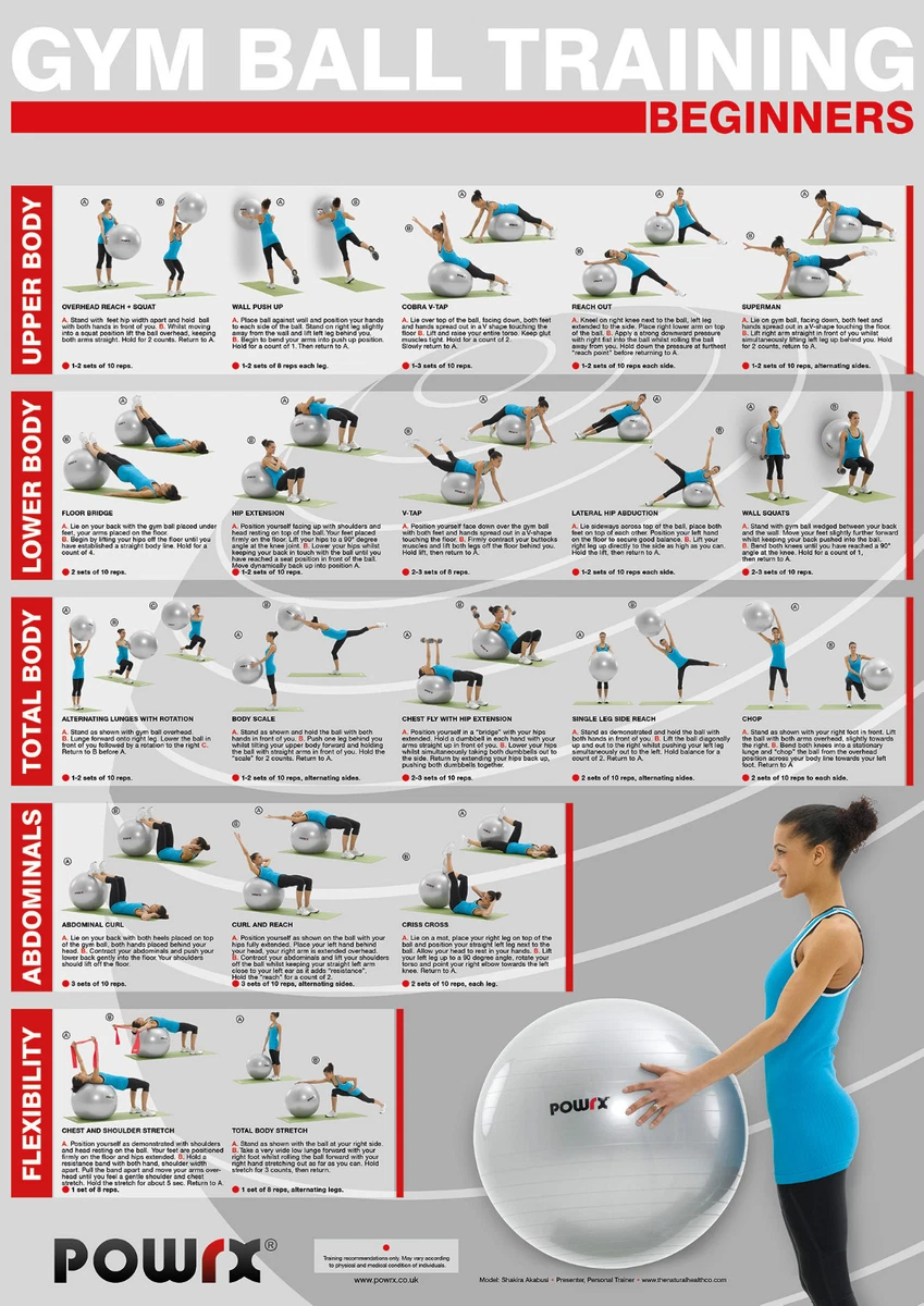 Gym Ball Exercises , Beginner Level, Strength, Core Stability, Flexibility