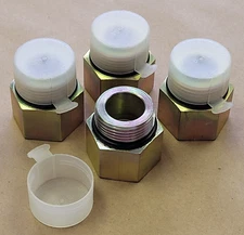 TOMPKINS P/N 6405-16-12 16MOR-12FP HYDRAULIC COUPLING/ADAPTER W/ CAP | LOT OF 4