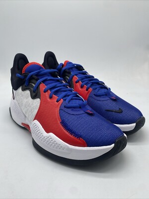 Nike Shoe Sneaker PG 5 Rush Blue University Red White CW3143-101 Men s Size 9.5
