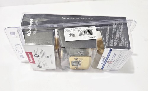 Kwikset Tylo Manopola per porta letto e bagno in ottone lucido Microban 93001-870 - Foto 4 di 5