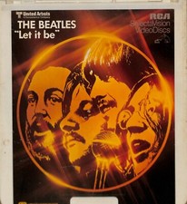 The Beatles-Let it be 1970 CED RCA SelectaVision Videodisc TESTED WORKING