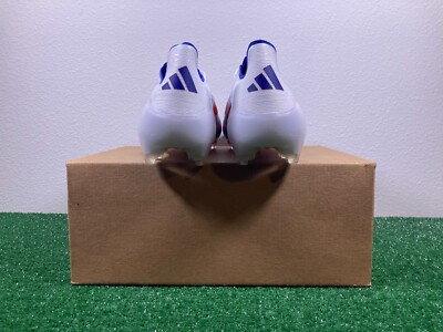 Sz 13 Men - Adidas F50 Elite FG White Blue Red Soccer Clears RARE