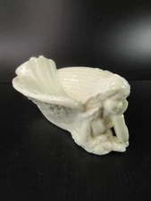 USA Heavy Glass ANGEL Soap Dish Bathroom Vanity Trinket Dish