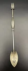 Gorham Sterling Silver Brite Cut Olive Fork / Server 1880’s 10.5” Barware