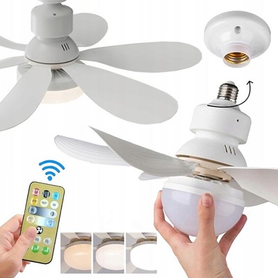 CeIling Fan Licht LED mit drahtloser Fernverstellbare Beleuchtungsmodi Smart Fan