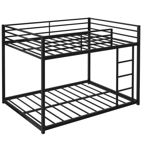 Полноразмерные двухъярусные кровати детские подростковые взрослые общежитие спальня мебель с лестницей черные - Изображение 4 из 4