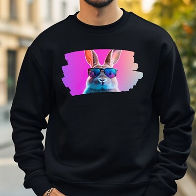 Rabbit With Glasses Sweatshirt Cosy And Perfect For Any Occasion S To 4XL