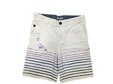 Cat  Jack White Blue Shark Shorts Adjustable Waist Zipper size 10