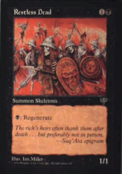 Restless Dead - Mirage: #138, Magic: The Gathering Nm R109