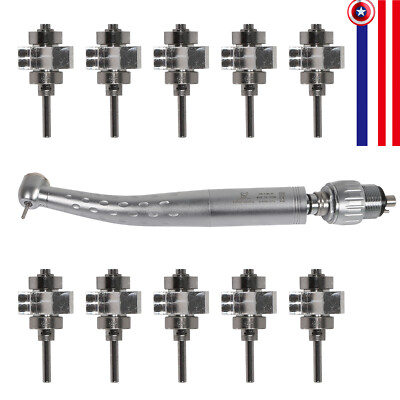 1-10*Dental Cartridge Rotor High Speed Handpiece 4Hole Quick Coupling Swivel HKD