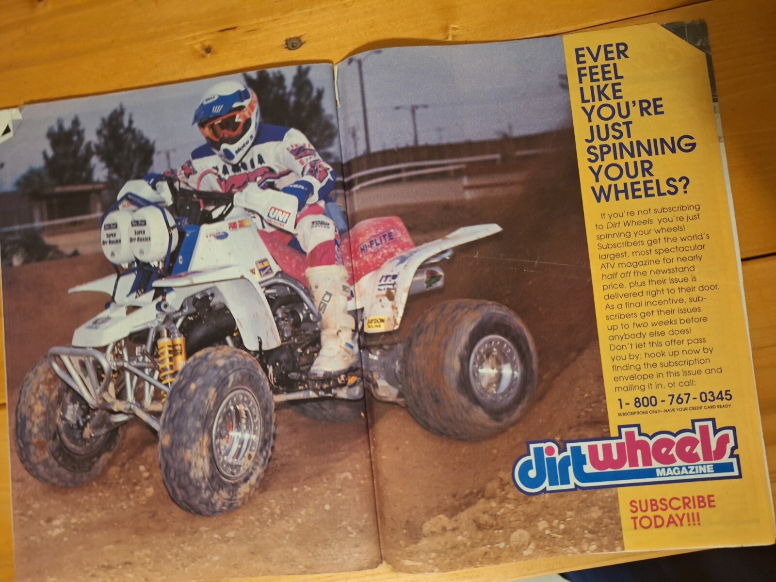 Vintage April 1993 Dirt Wheels ATV Magazine *Missing Cover * Honda Yamaha Suzuki eBay