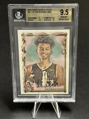 2023 Topps Allen & Ginter Victor Wembanyama RC #271 BGS 9.5 GEM MINT Wemby RC