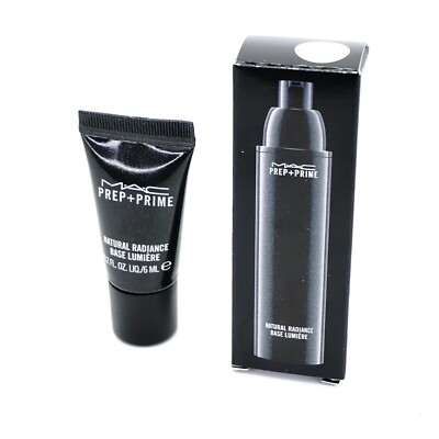 (2)  Mini M·A·C Prep + Prime Natural Base RADIANT YELLOW 0.2 Fl Oz / 6mL   NIB