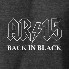 AR-15 Back in Black T-Shirt 2nd Amendment NRA Pro Gun Rights on S-6XL Tee