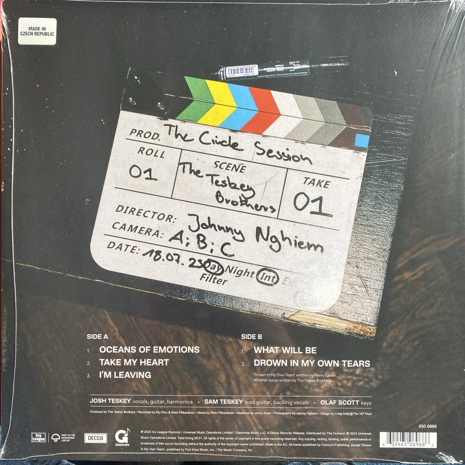 The Teskey Brothers - The Circle Session. White Vinyl 12" EP NEW & SEALED* - Image 3 of 4