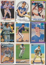 GREGG JEFFRIES LOT OF 55 BASEBALL CARDS 14 DIFFERENT METS ROYALS