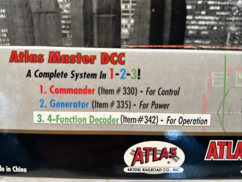 Rare HO Atlas Master 9725 GP-40 Low Nose Locomotive Train FEC 1995 SEALED NEW - Picture 9 of 11